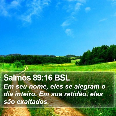 Salmos 89:16 BSL Bible Verse Image