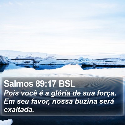 Salmos 89:17 BSL Bible Verse Image