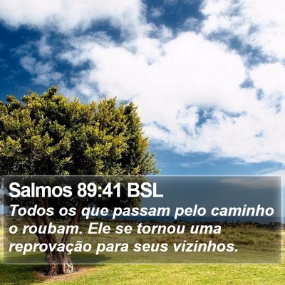 Salmos 89:41 BSL Bible Verse Image