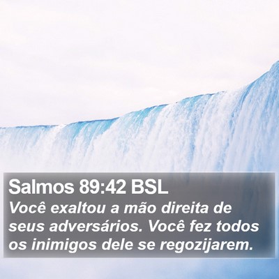 Salmos 89:42 BSL Bible Verse Image