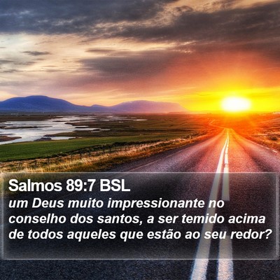 Salmos 89:7 BSL Bible Verse Image