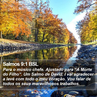 Salmos 9:1 BSL Bible Verse Image