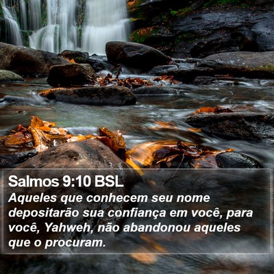 Salmos 9:10 BSL Bible Verse Image