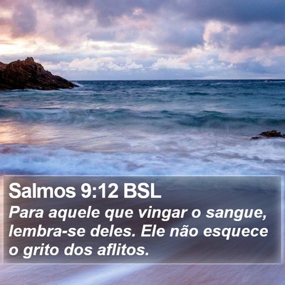 Salmos 9:12 BSL Bible Verse Image