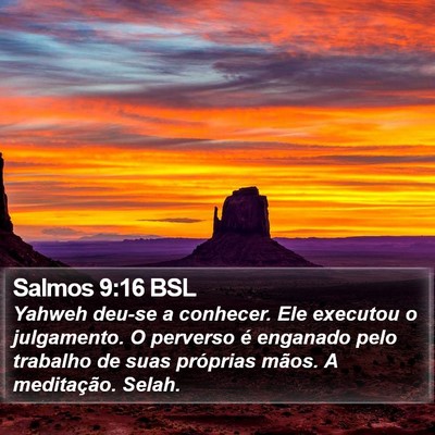 Salmos 9:16 BSL Bible Verse Image
