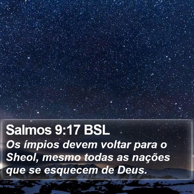 Salmos 9:17 BSL Bible Verse Image