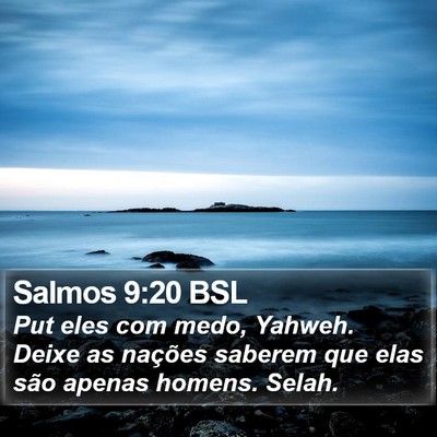 Salmos 9:20 BSL Bible Verse Image