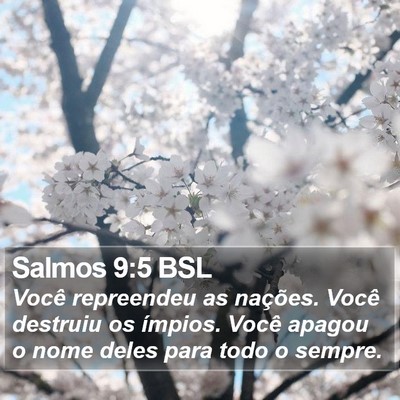 Salmos 9:5 BSL Bible Verse Image