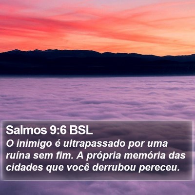 Salmos 9:6 BSL Bible Verse Image