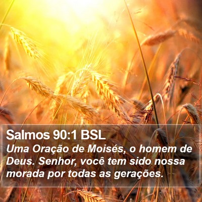 Salmos 90:1 BSL Bible Verse Image