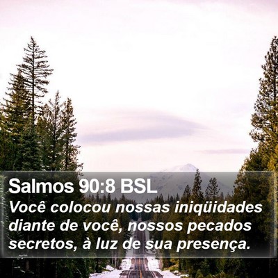 Salmos 90:8 BSL Bible Verse Image