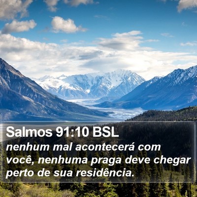 Salmos 91:10 BSL Bible Verse Image