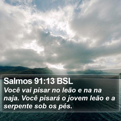 Salmos 91:13 BSL Bible Verse Image