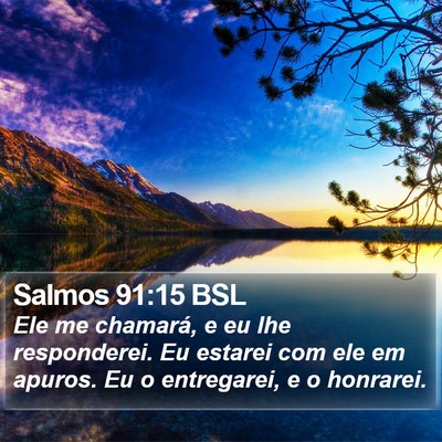 Salmos 91:15 BSL Bible Verse Image