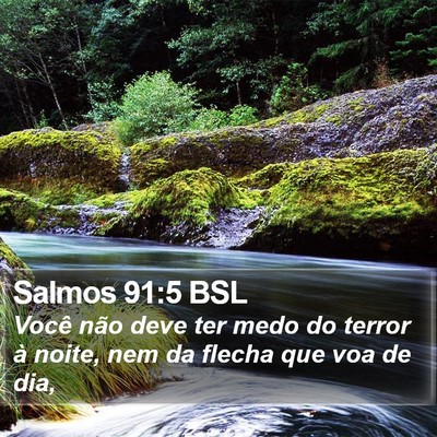 Salmos 91:5 BSL Bible Verse Image