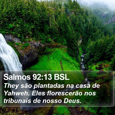 Salmos 92:13 BSL Bible Verse Image
