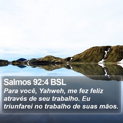 Salmos 92:4 BSL Bible Verse Image