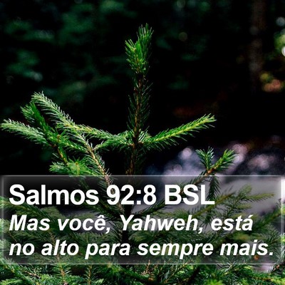 Salmos 92:8 BSL Bible Verse Image