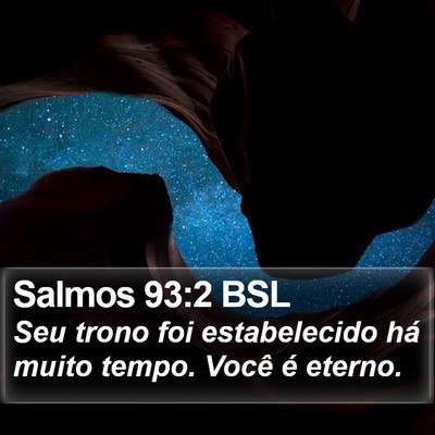 Salmos 93:2 BSL Bible Verse Image