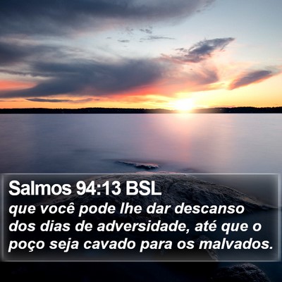 Salmos 94:13 BSL Bible Verse Image