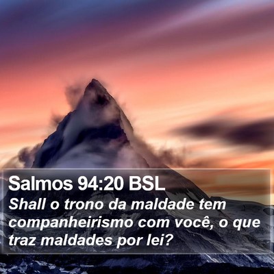 Salmos 94:20 BSL Bible Verse Image