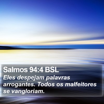 Salmos 94:4 BSL Bible Verse Image