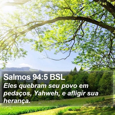 Salmos 94:5 BSL Bible Verse Image
