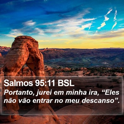 Salmos 95:11 BSL Bible Verse Image