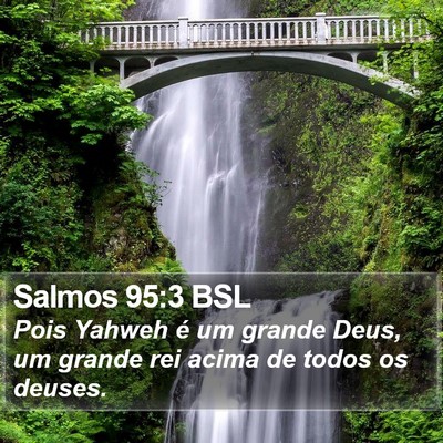 Salmos 95:3 BSL Bible Verse Image