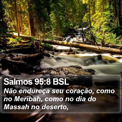 Salmos 95:8 BSL Bible Verse Image