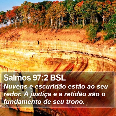 Salmos 97:2 BSL Bible Verse Image