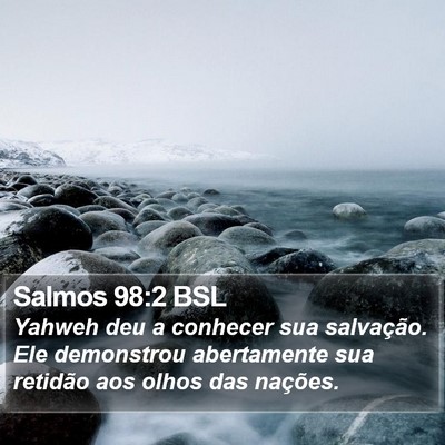 Salmos 98:2 BSL Bible Verse Image