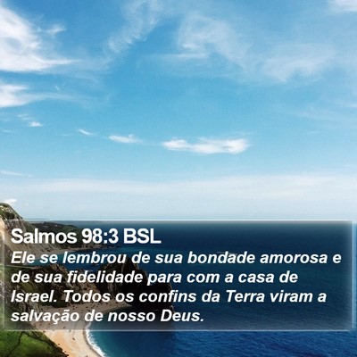 Salmos 98:3 BSL Bible Verse Image