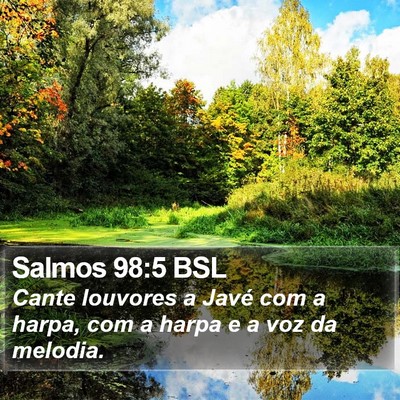 Salmos 98:5 BSL Bible Verse Image