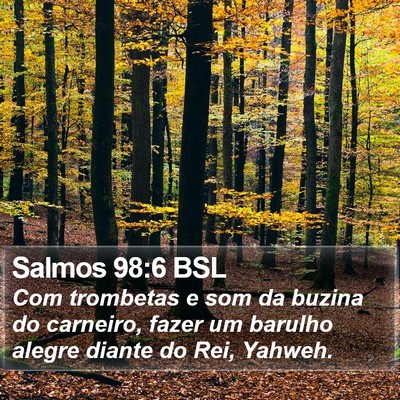Salmos 98:6 BSL Bible Verse Image