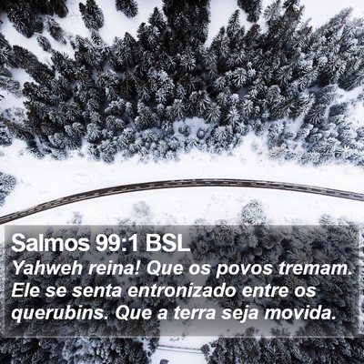 Salmos 99:1 BSL Bible Verse Image