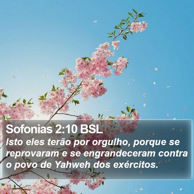 Sofonias 2:10 BSL Bible Verse Image