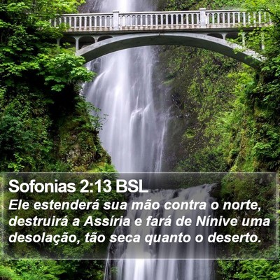 Sofonias 2:13 BSL Bible Verse Image