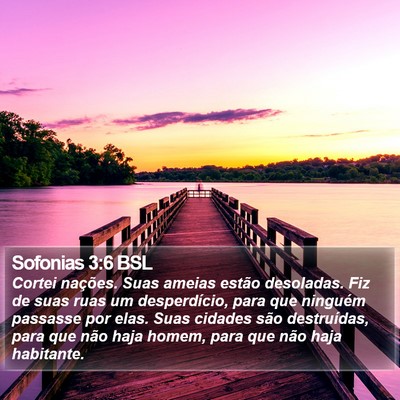 Sofonias 3:6 BSL Bible Verse Image