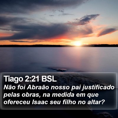 Tiago 2:21 BSL Bible Verse Image