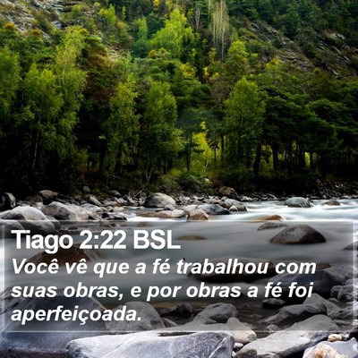 Tiago 2:22 BSL Bible Verse Image