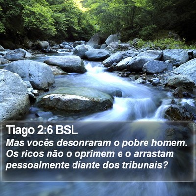 Tiago 2:6 BSL Bible Verse Image