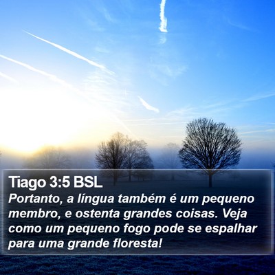 Tiago 3:5 BSL Bible Verse Image