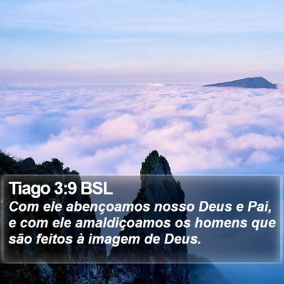 Tiago 3:9 BSL Bible Verse Image