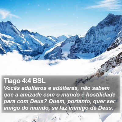 Tiago 4:4 BSL Bible Verse Image