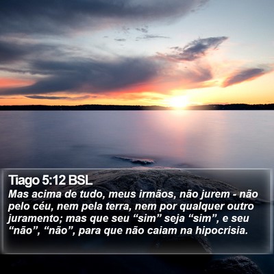 Tiago 5:12 BSL Bible Verse Image