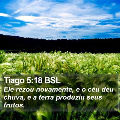 Tiago 5:18 BSL Bible Verse Image