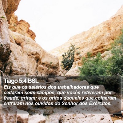 Tiago 5:4 BSL Bible Verse Image