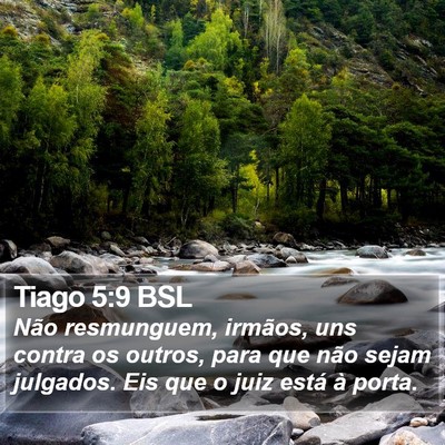 Tiago 5:9 BSL Bible Verse Image
