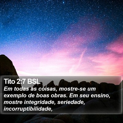 Tito 2:7 BSL Bible Verse Image